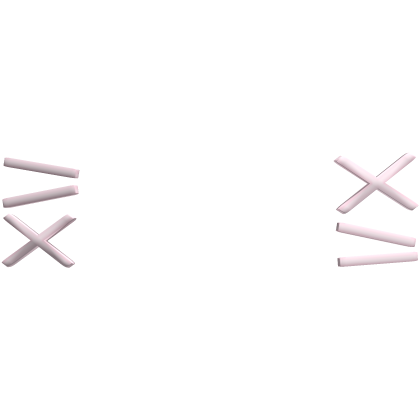 ୨୧ : kawaii criss cross x hair pins ♡ pink