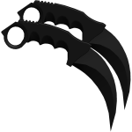 Black Dual Karambits