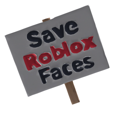 Save Roblox Faces Sign Roblox item