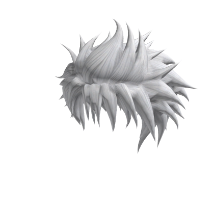 Anime Stylish Half Spiky Cut White
