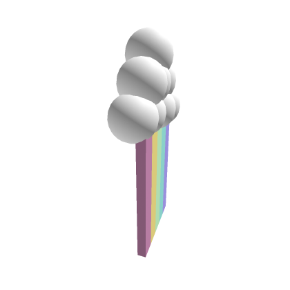 Cloud with rainbow and ######### own text