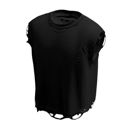 Black Ripped TANK TOP thumbnail