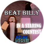 Beat Billy in a Staring Contest! Roblox badge thumbnail