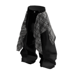 MJ - y2k Black Jeans with Flannel