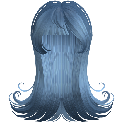 Arctic Doll Winter Swirled Hair in Ice Blue