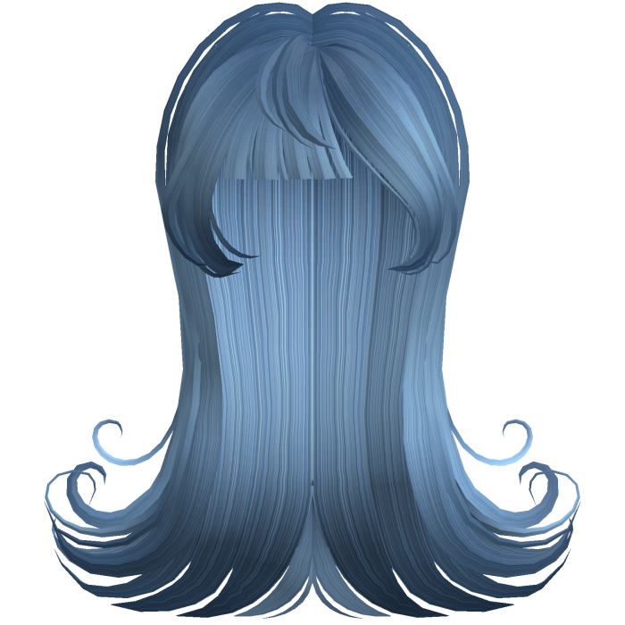 Arctic Doll Winter Swirled Hair in Ice Blue