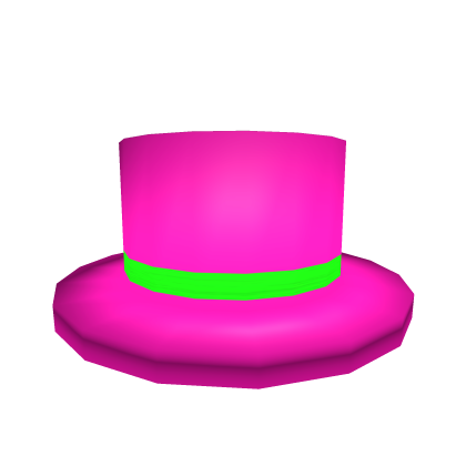 Neon Pink Top Hat Roblox