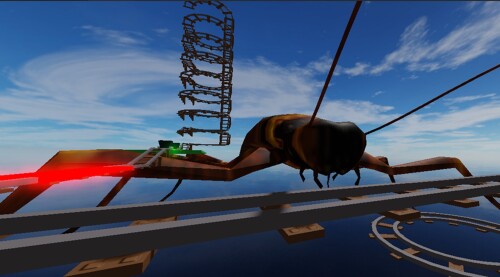 Cart Ride Around A Roach