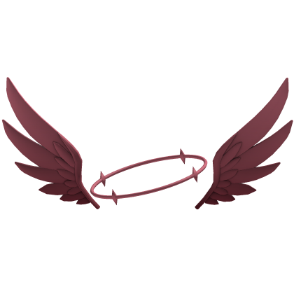Pink Wings Halo on Hair Roblox item
