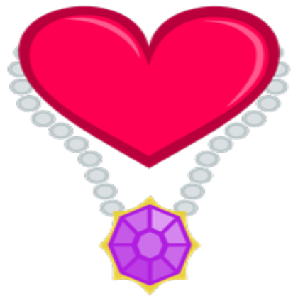 Heart and Necklace cutiemark no backround Roblox decal