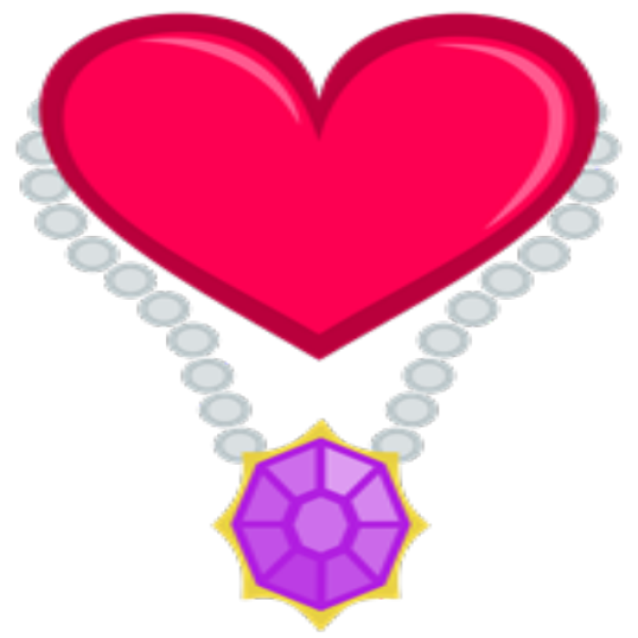 Heart and Necklace cutiemark no backround Roblox decal