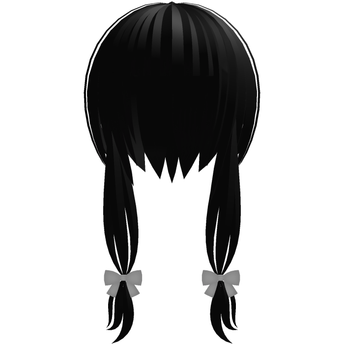 ୨୧ Mourning Doll Gothic Pigtails || Black