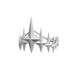 White Crystalized Crown