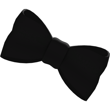 Cute Big Bow Black  Roblox item