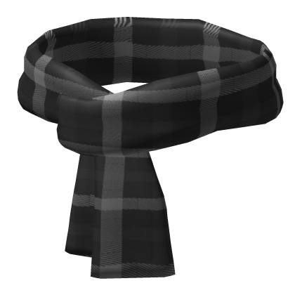 black cozy scarf