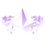 Glowing Purple Cyber Sigil Crown
