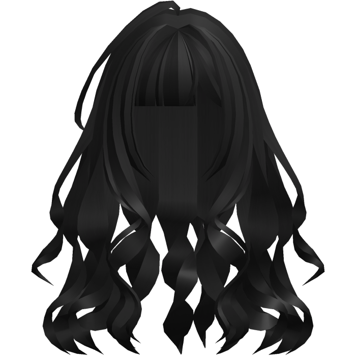 cute messy wispy long wavy hair black