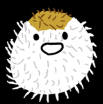 Puffer fish man