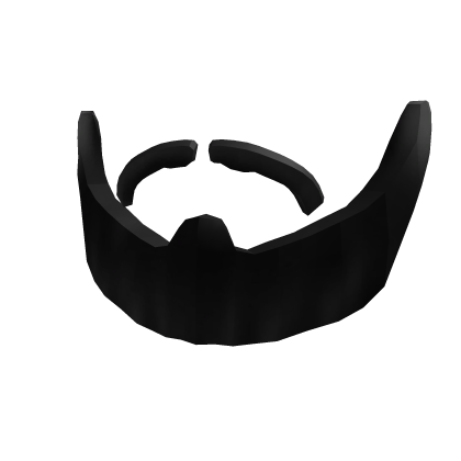 Full Black Trimmed Beard
