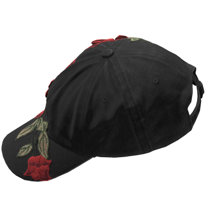 Black Rose Cap | Backwards Roblox item