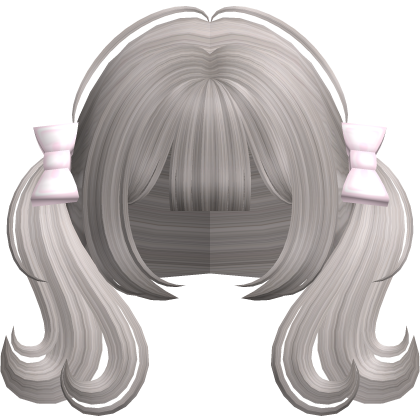 ♡ adorable cute short bow pigtails in ash brown thumbnail