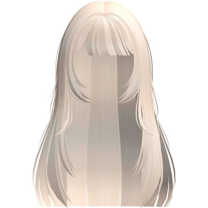 ♡꒰ sweet doll hair w hime bangs in blonde ꒱