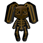 Gold Skeleton Bunny Backpack