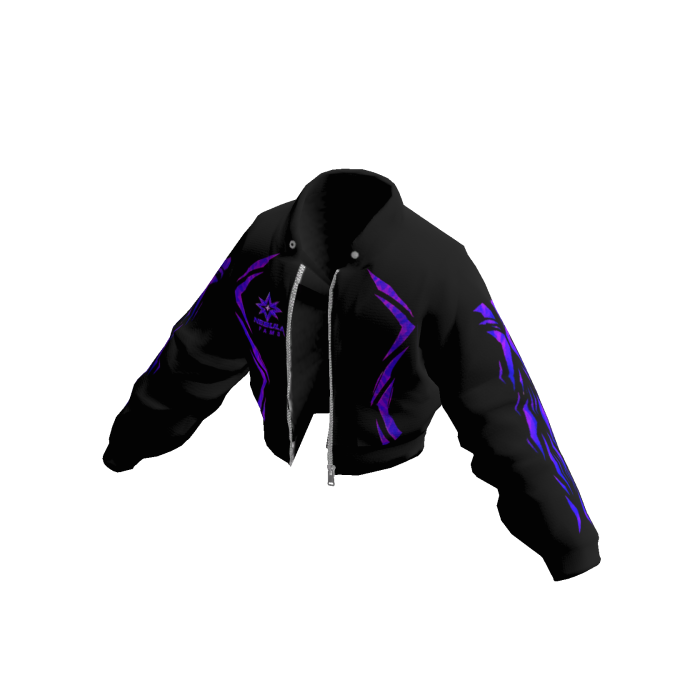 Nebula Purple Crop Jacket