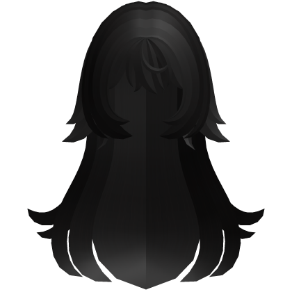 black moe wispy spiky fluff long hair