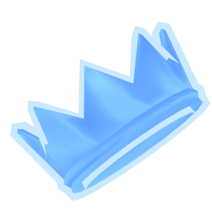 cartoony crown blue