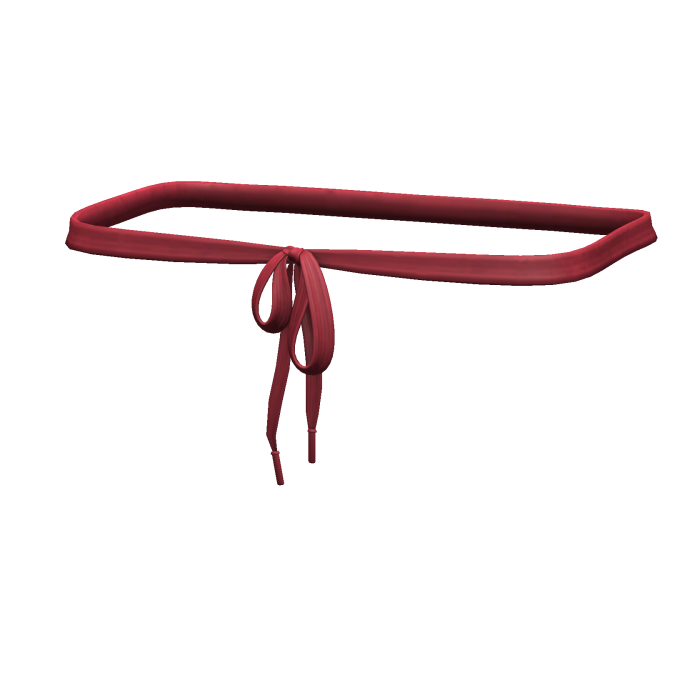 -',ৎ Red Thrifted Shoelace Belt (1.0)
