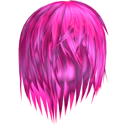 hot pink wet emo hair 