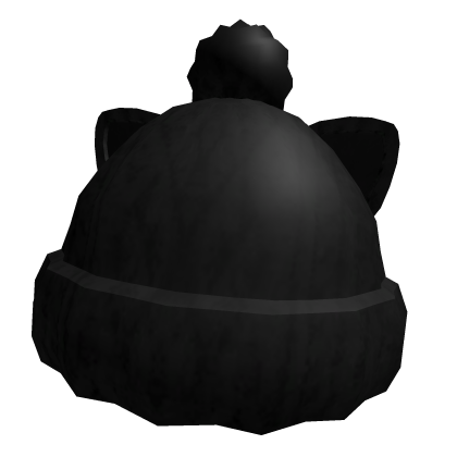 Black Cozy Neko Beanie