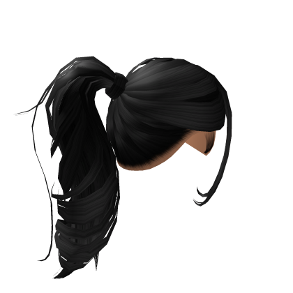 Ponytail W/ Side Bangs [Black] Roblox item