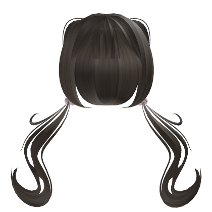 ♡꒰Cute brow pigtails with cat ears