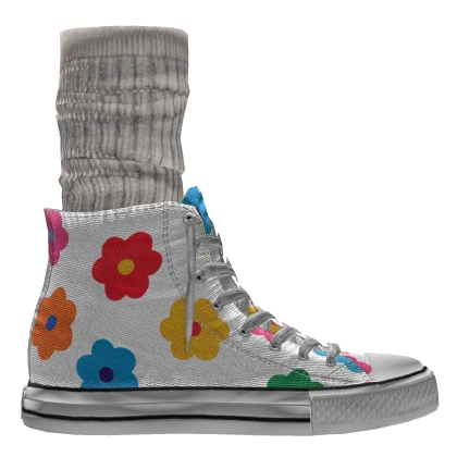 Y2K Floral Top Sneakers w/… - Right Shoe Accessory | Roblox Item