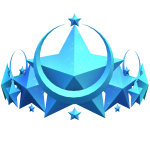 Blue Cosmic Starstruck Crown