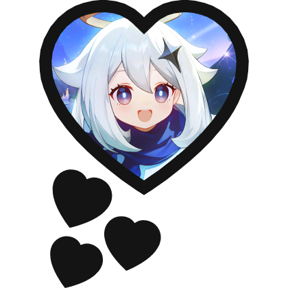 Paimon Thinking Hearts Genshin Impact