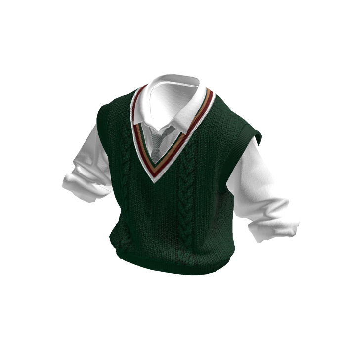 FS - School Uniform Vest Green White