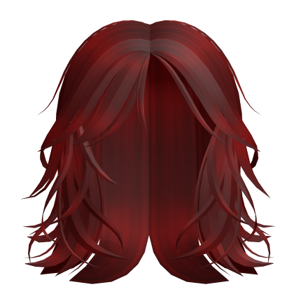 Red Wispy Messy Short Bob Y2K Hair thumbnail