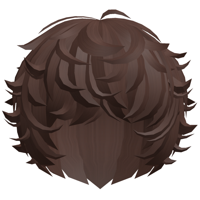 cute kawaii brown messy swirly curly fluffy hair