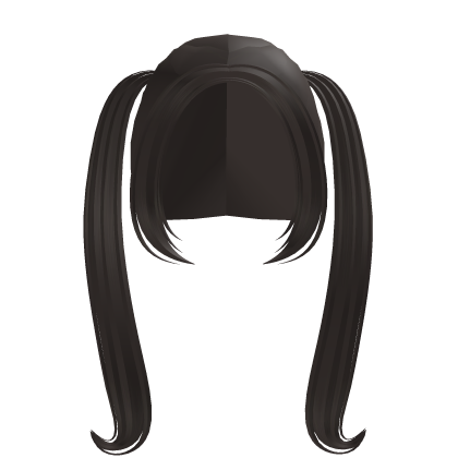 . ‿ ♡ grey brown sweet curled high pigtails Roblox item
