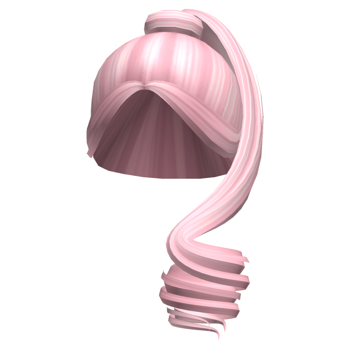 -',ৎ Curly High Popstar Ponytail in Pink