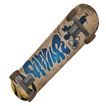 Graffiti Skateboard Deck (Cream)
