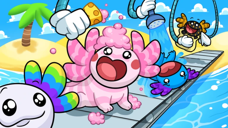 Axolotl Cleaning Tycoon Codes & Experience, Image source: Roblox.com