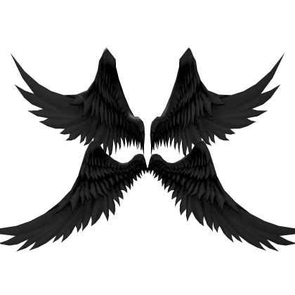Huge Black Fallen Angel Wings👼