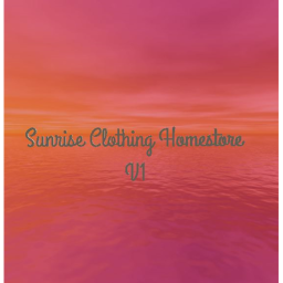 Sunrisę Homestore V1 W.I.P