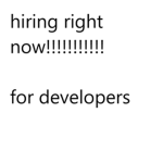 hiring developers