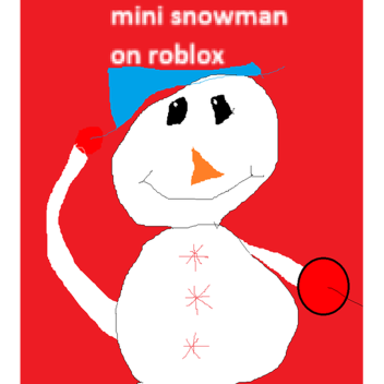 mini snowman on roblox