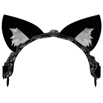 Elegant Black Kitty Maid Headdress
